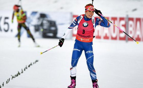 Биатлонистката Соукалова с първа победа като Коукалова