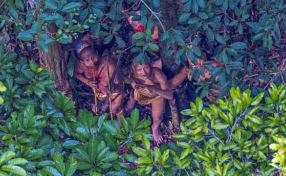 Фотограф засне едно от последните диви племена в джунглата на Амазонка (снимки)