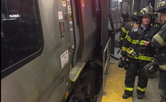 Влак дерайлира в Ню Йорк, над 100 души са ранени