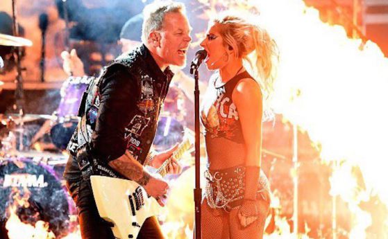 "Металика" взриви сцената на наградите "Грами" в дует с Лейди Гага (видео)