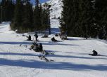 НСО показа как охранява ВИП-ове по време на ски спускане (снимки)
