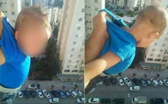 Мъж провеси бебе от 15-ия етаж, за да събира лайкове