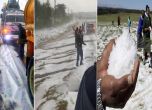 Градушка падна в Кения, помислиха я за сняг