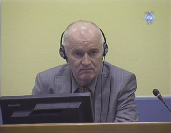Бившият командващ армията на Сръбска Ратко Младич, който е в