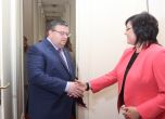 Цацаров критикува антикорупционните закони на БСП и ГЕРБ след среща с Нинова
