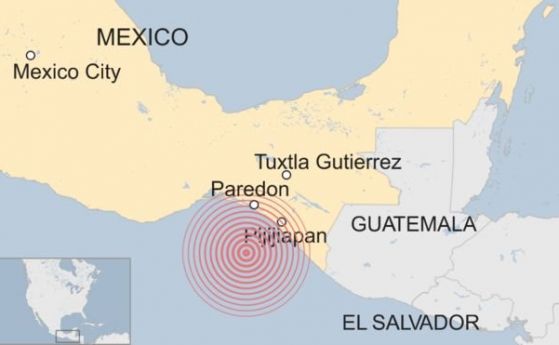 Мощно земетресение с магнитуд 8 по Рихтер разтърси южните брегове