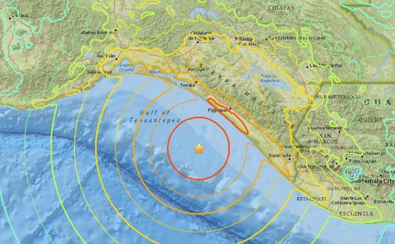 Мощно земетресение с магнитуд 8 1 по Рихтер разтърси южните брегове