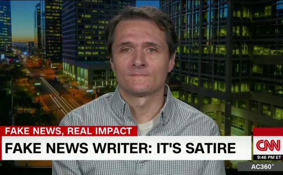 Един от водещите автори на фалшиви новини по време на президентската