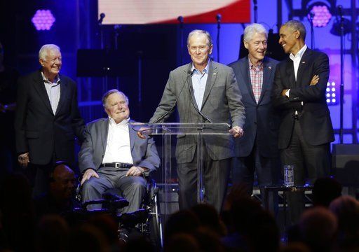 Всички петима живи предишни президенти на САЩ се събраха в