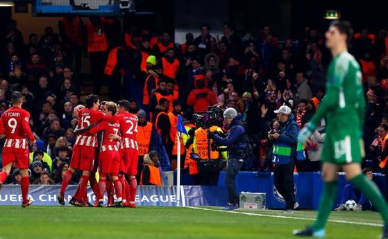 Атлетико Мадрид изхвърча от Шампионската лига след като завърши 1 1