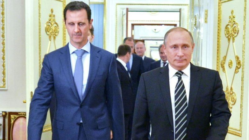 Видео показа как руски военни части задържат президента на Сирия