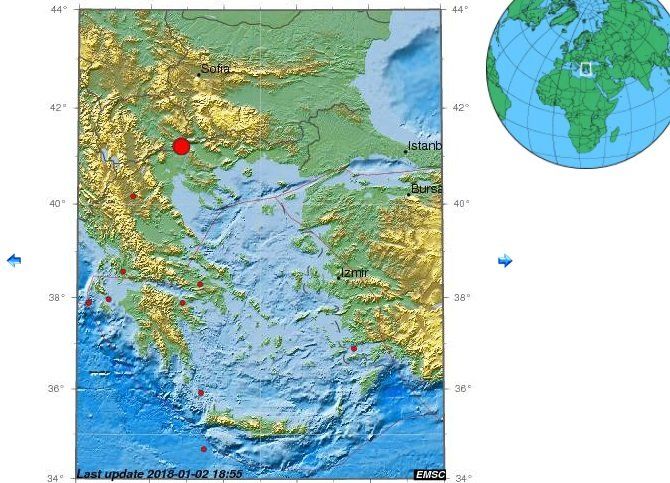 Ново земетресение в Гърция беше усетено и у нас - в Петрич,
