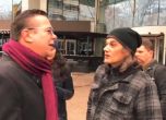 Кедъра и Васил Гюров на протеста срещу Кошлуков пред БНТ (обновена)
