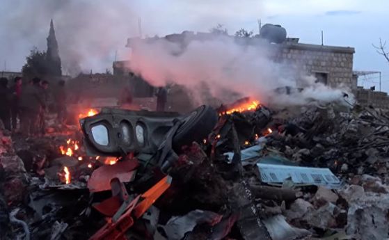 Пилотът на сваления в Сирия руски самолет се взривил с граната, за да не бъде заловен