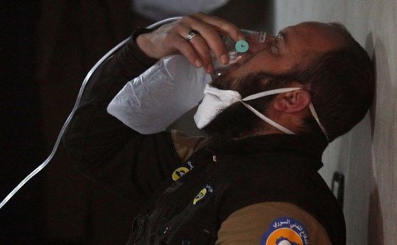 Химически вещества хвърлени от въздуха при нападение в Северозападна Сирия