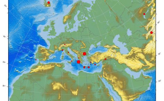 Втори силен трус в региона, земетресение и в морето край Гърция