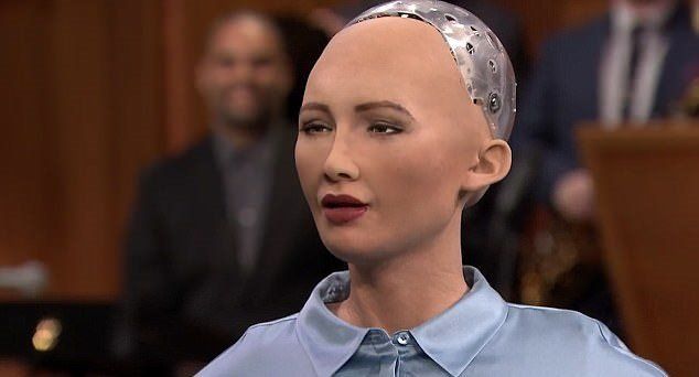 Роботът София, който в края на 2017 г. стана първият