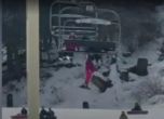 Скиори спасиха падащо от лифт дете (видео)