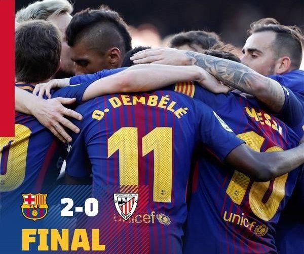Барселона продължи с безгрешното си представяне и победи Атлетик Билбао
