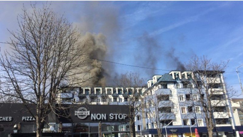 Гори пожар в Студентски град, а районът е силно задимен.