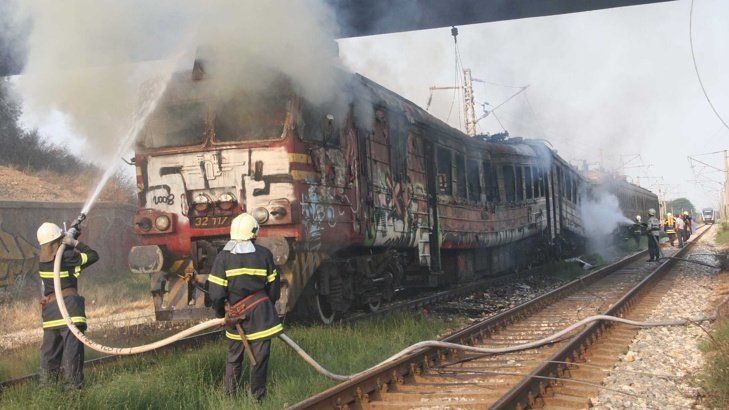 Тази вечер е избухнал пожар в бързия влак от София за