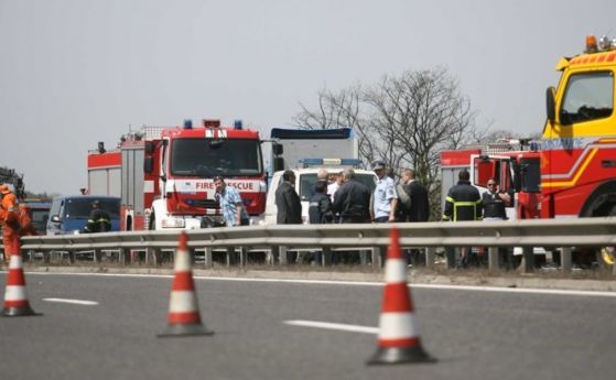 Катастрофиралият на магистрала Тракия автобус не е бил засечен а