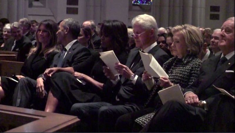 В събота първата дама Мелания Тръмп присъства на погребението на