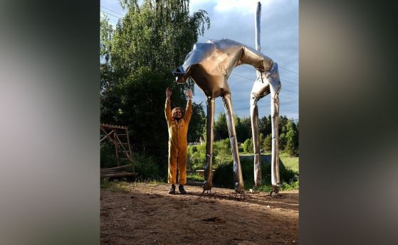  В Русия откриха най-голямата скулптура на котка в Европа в чест на Мондиал 2018 