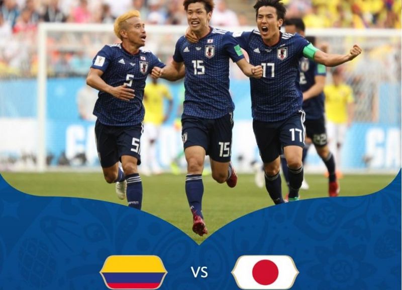 Япония победи Колумбия с 2:1 в двубой от Група Н