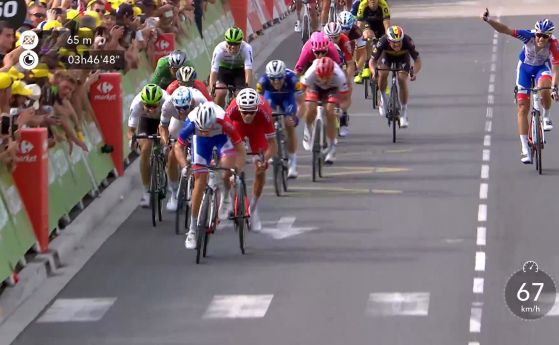 Арно Демар спечели 18-ия етап на Тура, няма промени на върха