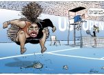 Може ли просто да я оставите да победи? Карикатурист осмива Серина Уилямс след US Open