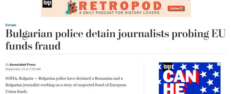Случаят със задържаните разследващи журналисти намери широк отзвук в румънските