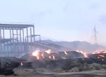 Пожарът в ТЕЦ Сливен е овладян, но ще гори още седмица
