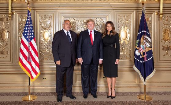 Борисов обърна на шега снимката с Тръмп - пусна нова с президента и първата дама