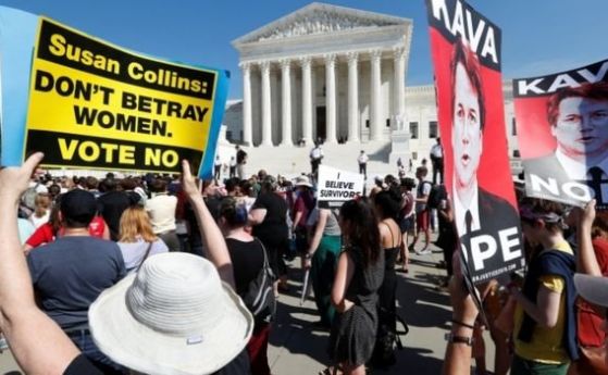 300 арестувани в САЩ на протест срещу номинацията за върховен съдия на обвинен в сексуално посегателство
