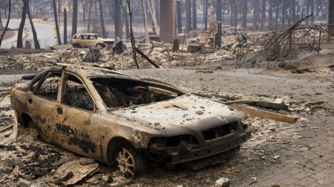 Броят на жертвите на горските пожари в американския щат Калифорния