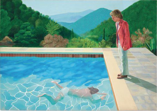 Известна картина с плувен басейн на Дейвид Хокни бе продадена