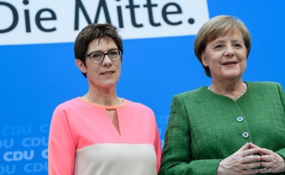 Анегрет Крамп Каренбауер беше избрана за наследник на Ангела Меркел начело