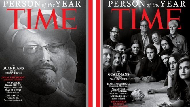 Убитите и хвърлените в затвор журналисти станаха Човек на годината