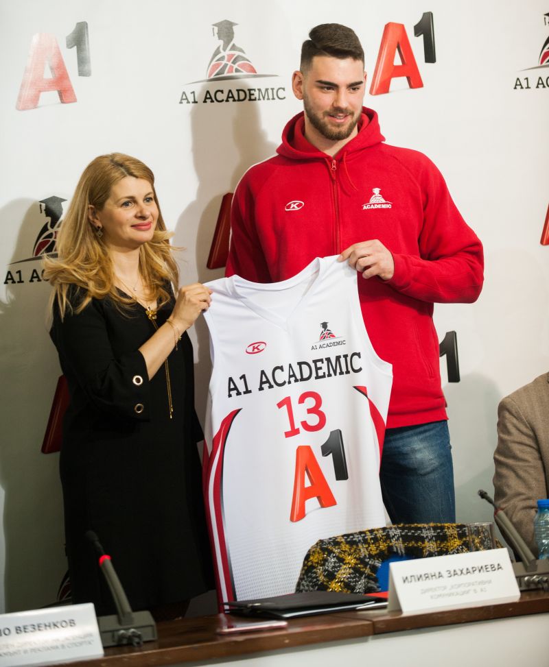A1 продължава партньорството си с баскетболен клуб Академик, а отборът