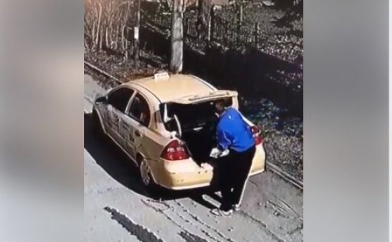 Камера засне таксиметров шофьор да краде куче в Драгалевци