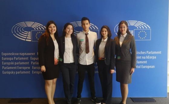 Съветът на децата на посещение в Европейския парламент