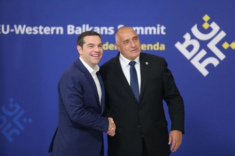 Министър-председателят Бойко Борисов и гръцкият премиер Алексис Ципрас дават началото