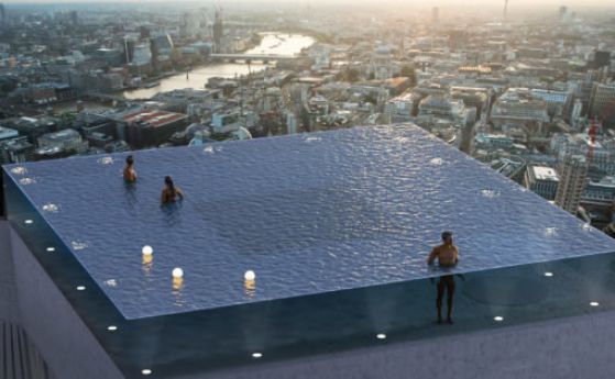 Лондон ще се сдобие с първия в света инфинити басейн с 360-градусова гледка
