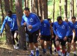 Играчите на Левски с ударна тренировка из хълмовете на Добринище (видео)