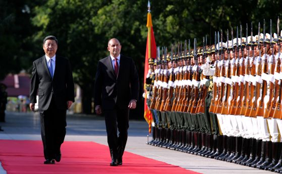 Президентът на Китай посрещна с почести Румен Радев (снимки)
