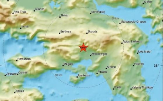 Мощно земетресение разтърси Атина