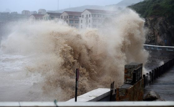 Тайфун Лекима, Китай