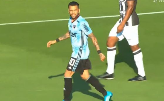 Дани Алвеш демонстрира класа с гол в дебюта си за Сао Пауло (видео)
