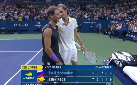 Рафаел Надал триумфира на US Open след гладиаторска битка с Медведев